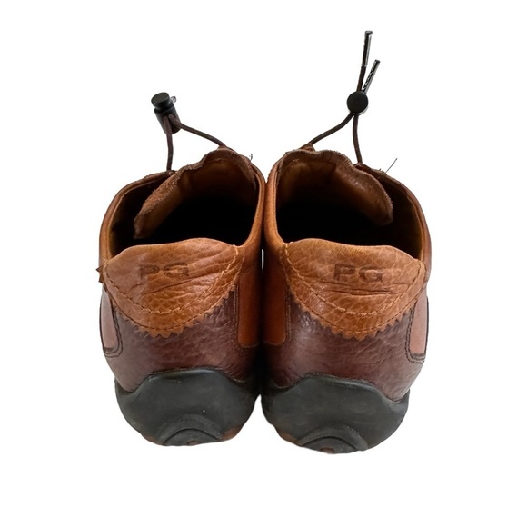 Paul Green München Brown Leather Adjustable Bungee Sneakers Size US 9 / UK 6.5 - Picture 7 of 10